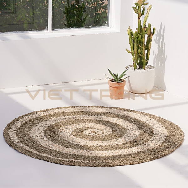 Spiral round rug - Viet Trang Handicraft  - Công Ty TNHH Xuất Khẩu Việt Trang